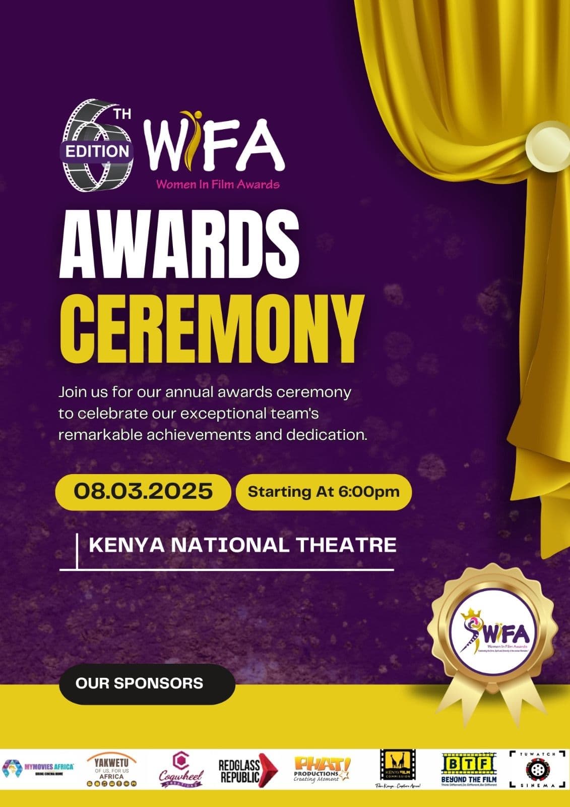 06TH WOMEN IN FILM AWARDS (WIFA 2025)
